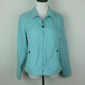 L.L. BEAN l Soft Teal Denim Jacket D2